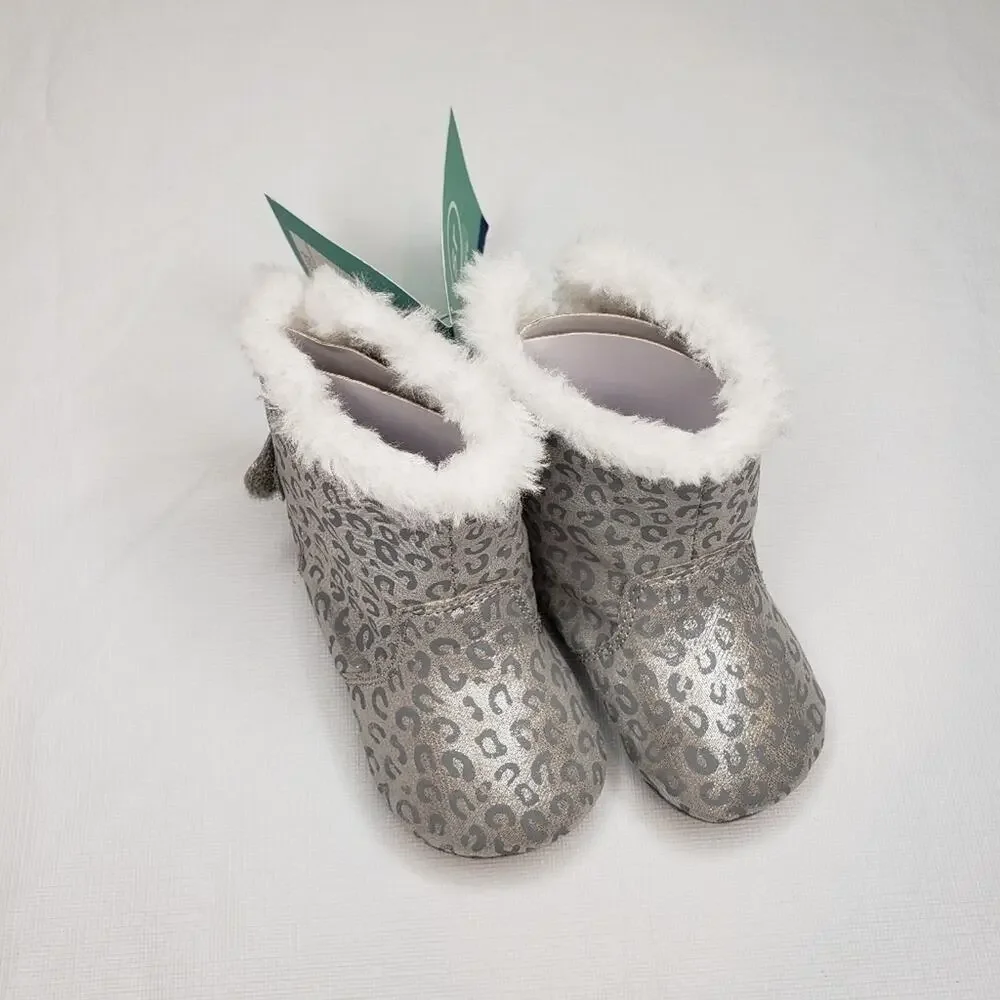 Infant Silver Boots - Stride Rite 6 - 12 months